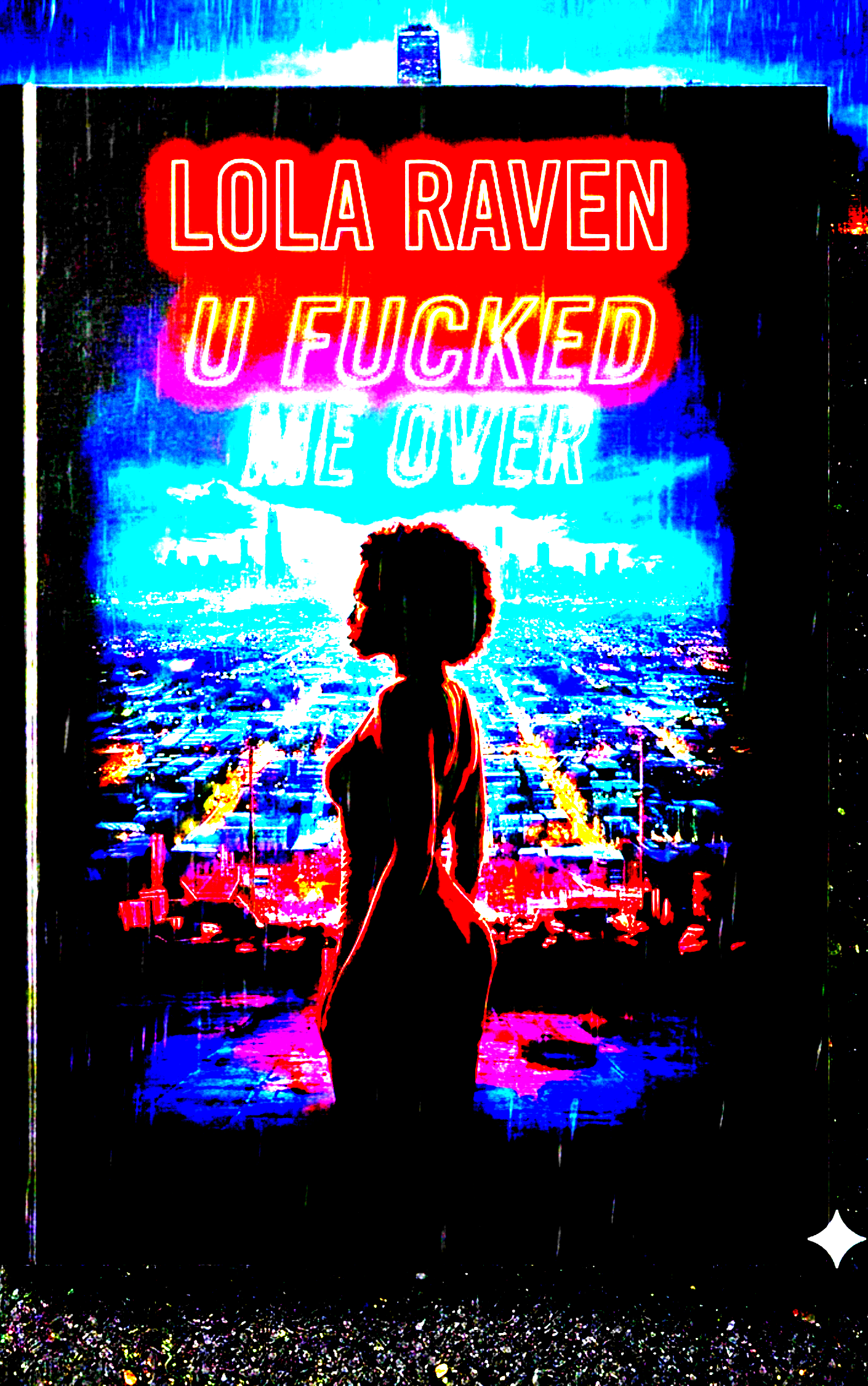 Copy of Graphic Tee — Retro Neon “Lola Raven" U Fucked Me Over”  Design T-Shirt